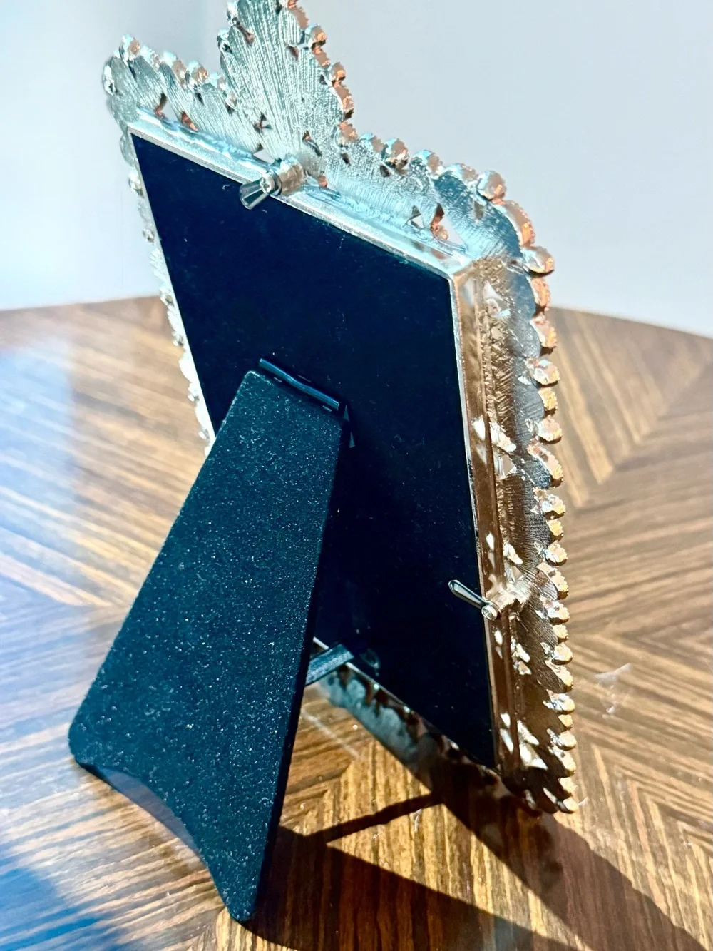 Bombay silver frame with crystals